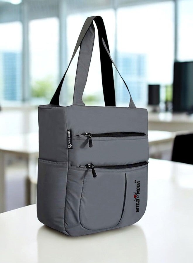 WILD MODA Women Kareena Multipurpose Shoulder & Tote Bag (Grey) - Image 5
